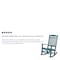 Flash Furniture Winston All-Weather Rocking Chair in Teal Faux Wood JJ-C14703-TL-GG - alternate 3